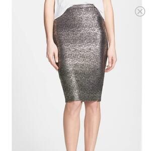 🆕 NWT June & Hudson High Waisted Pencil Skirt Sparkle Shiny Shimmer Party Large